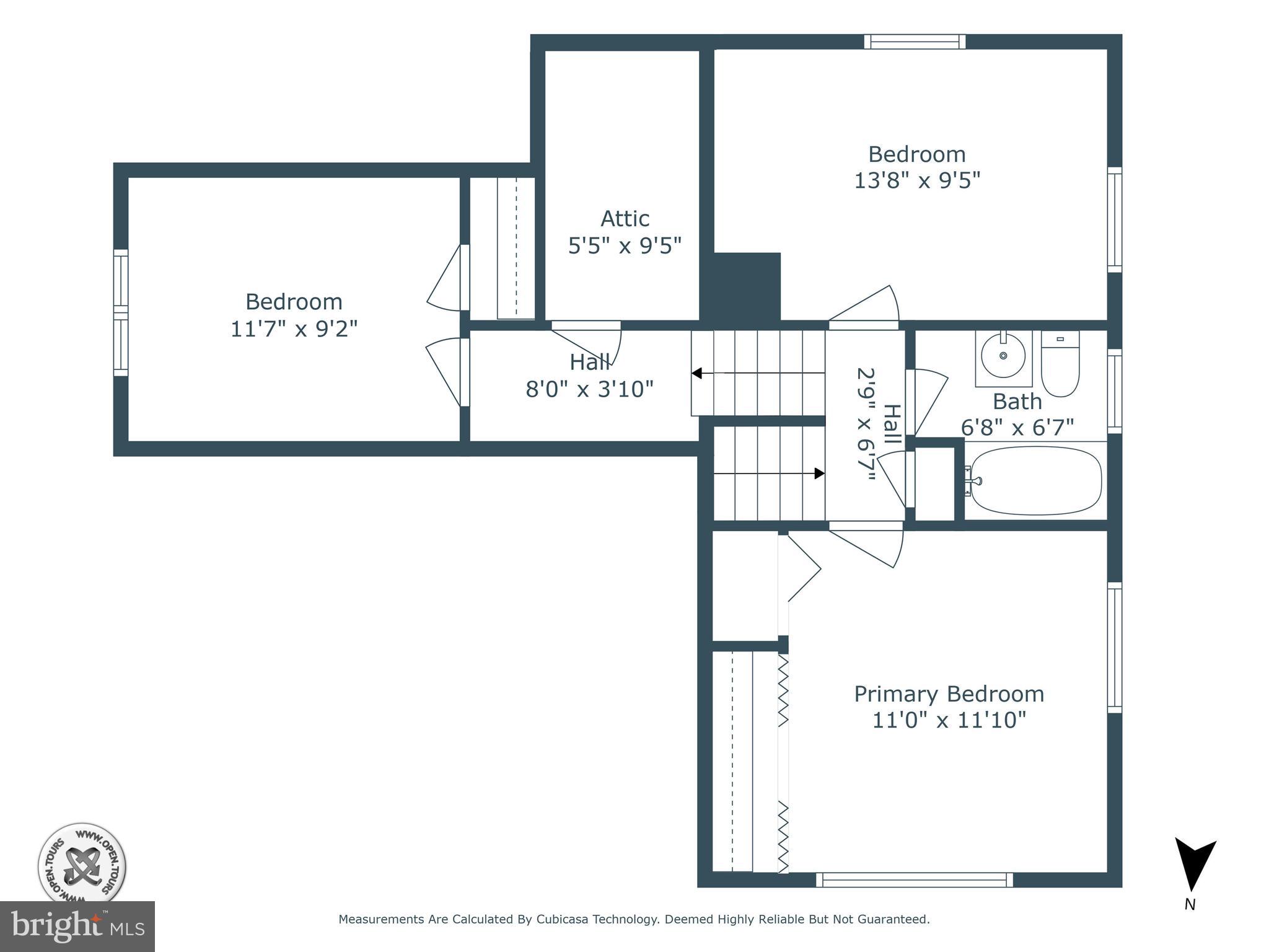 744 Fireside Road York, PA 17404 - Photo 39 of 39 Upper level and attic floor plan