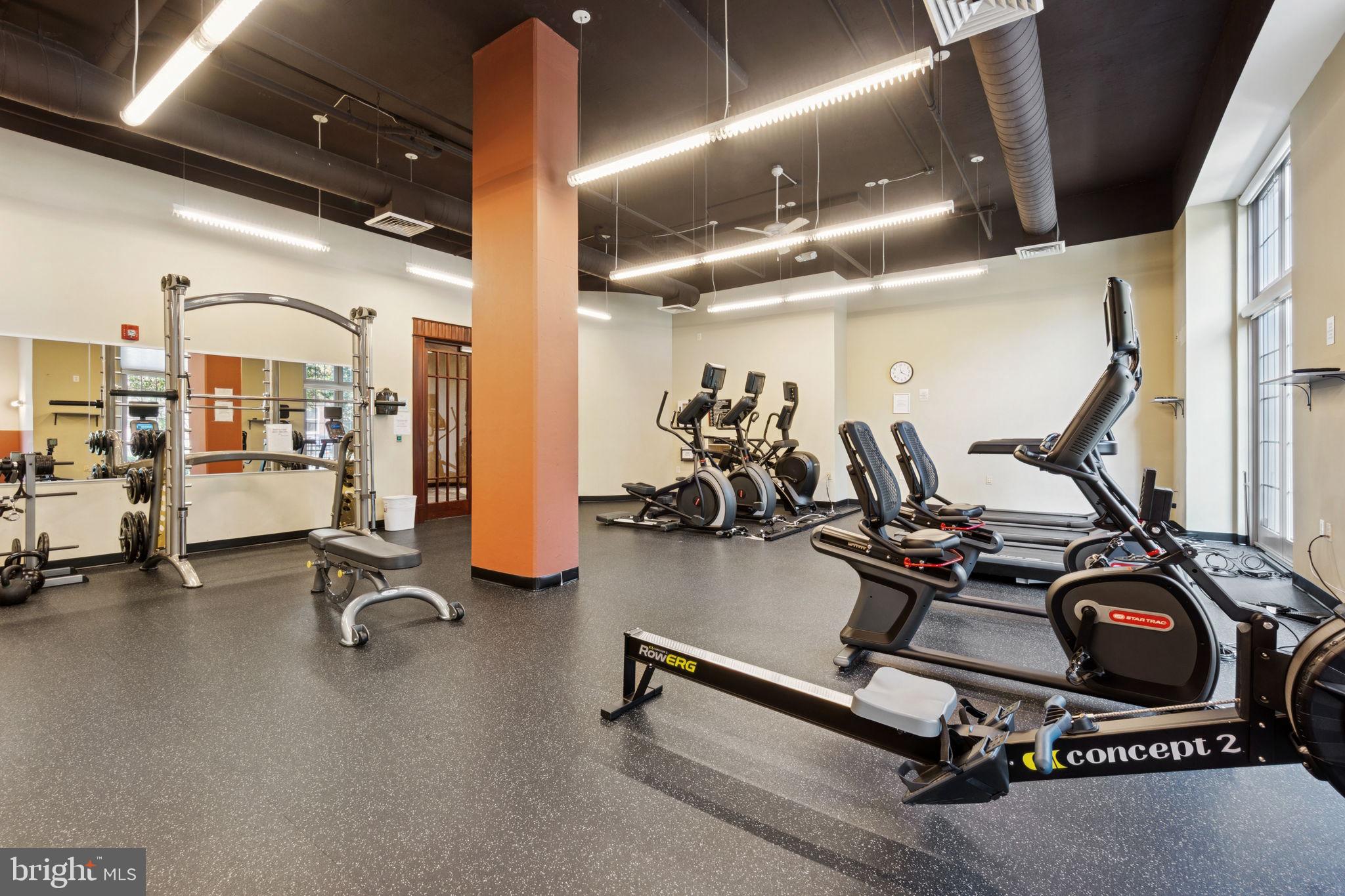 1391 Pennsylvania Ave. Southeast, Unit 352 Washington, DC 20003 - Photo 30 of 43 a view of a room with gym equipment