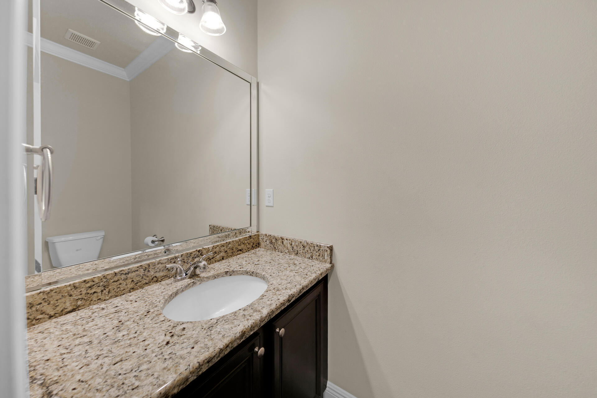 40 Horn Beam Way Santa Rosa Beach, FL 32459 - Photo 7 of 37 a bathroom with a granite countertop sink and a mirror