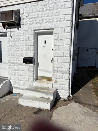 a view of front door of house