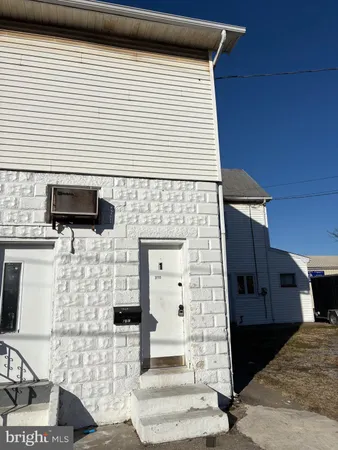 a front view of a house with a sink
