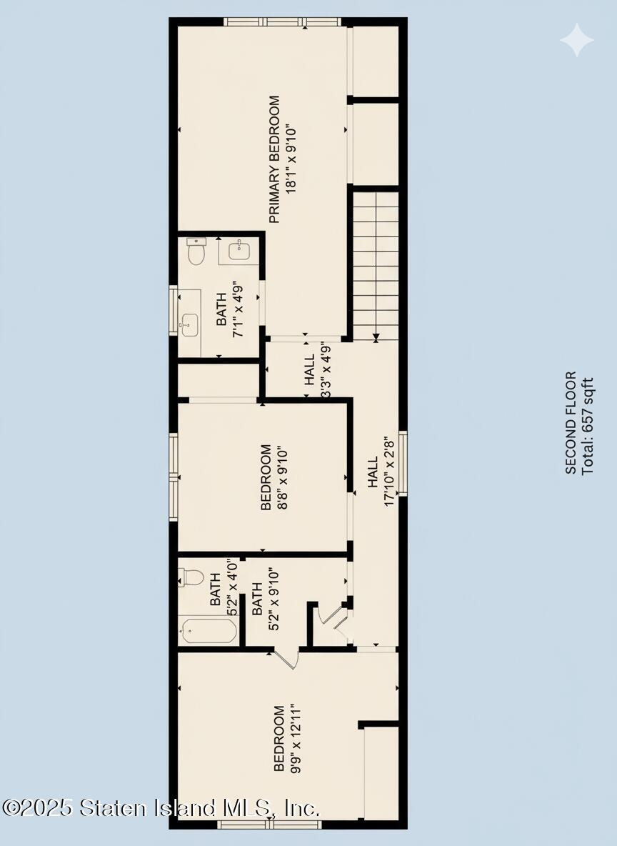 1384 Clove Road Staten Island, NY 10301 - Photo 51 of 51 1384 Clove Rd - Floor Plan 3