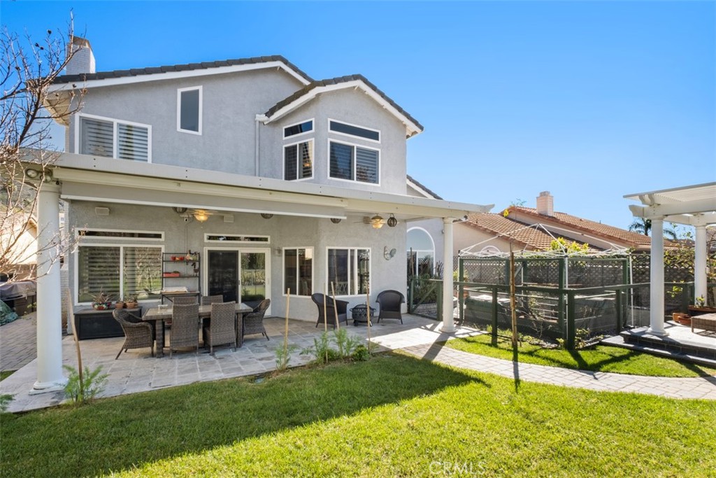 20891 Porter Ranch Road Rancho Santa Margarita, CA 92679 - Photo 35 of 40 a view of a house with a swimming pool and a yard