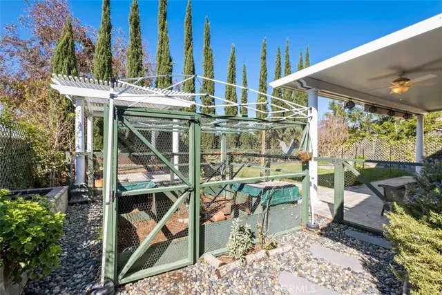 a view of residential houses with outdoor space