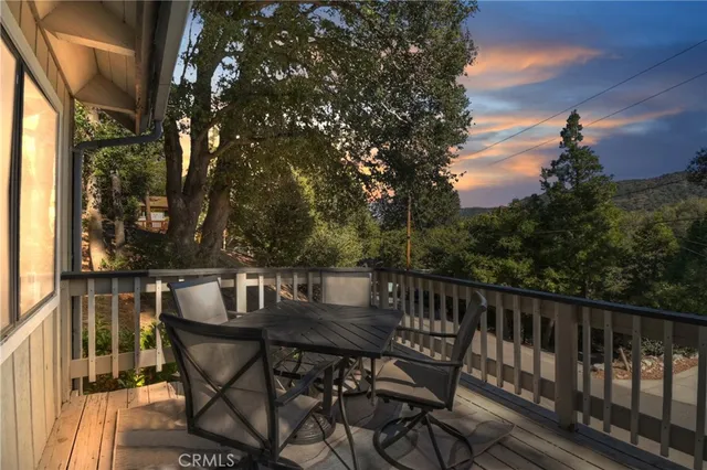 a view of balcony with furniture and outdoor space