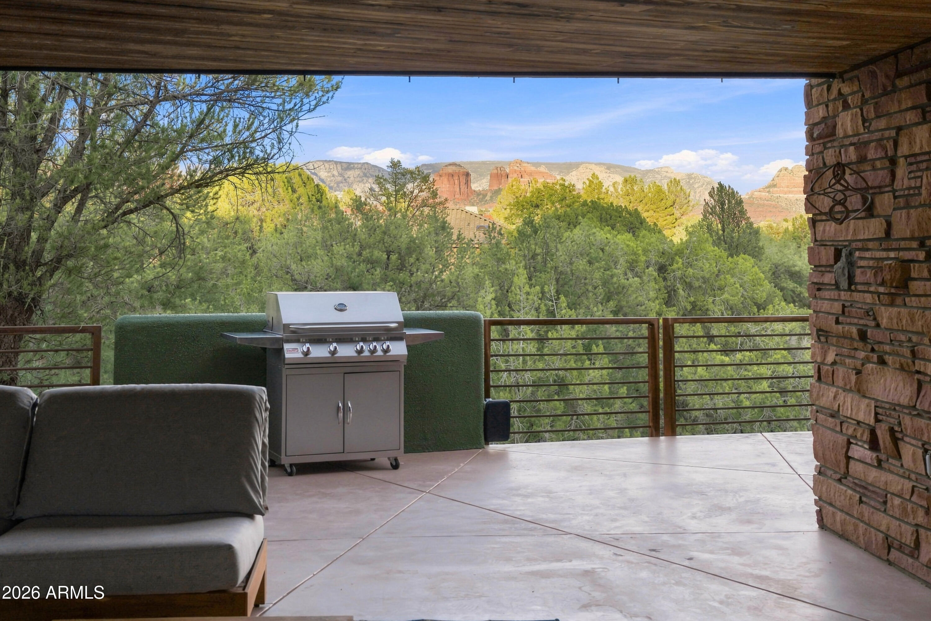 110 Century Road Sedona, AZ 86336 - Photo 53 of 67 Covered Breezeway, Twilight