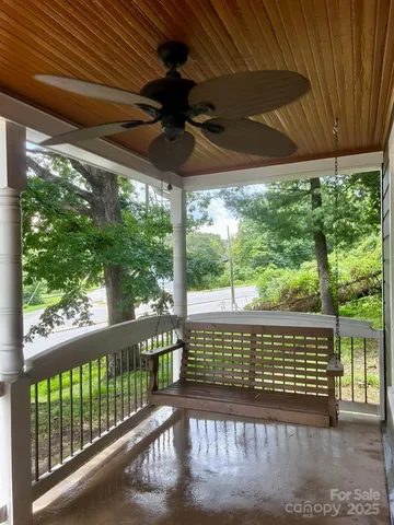a view of a roof deck