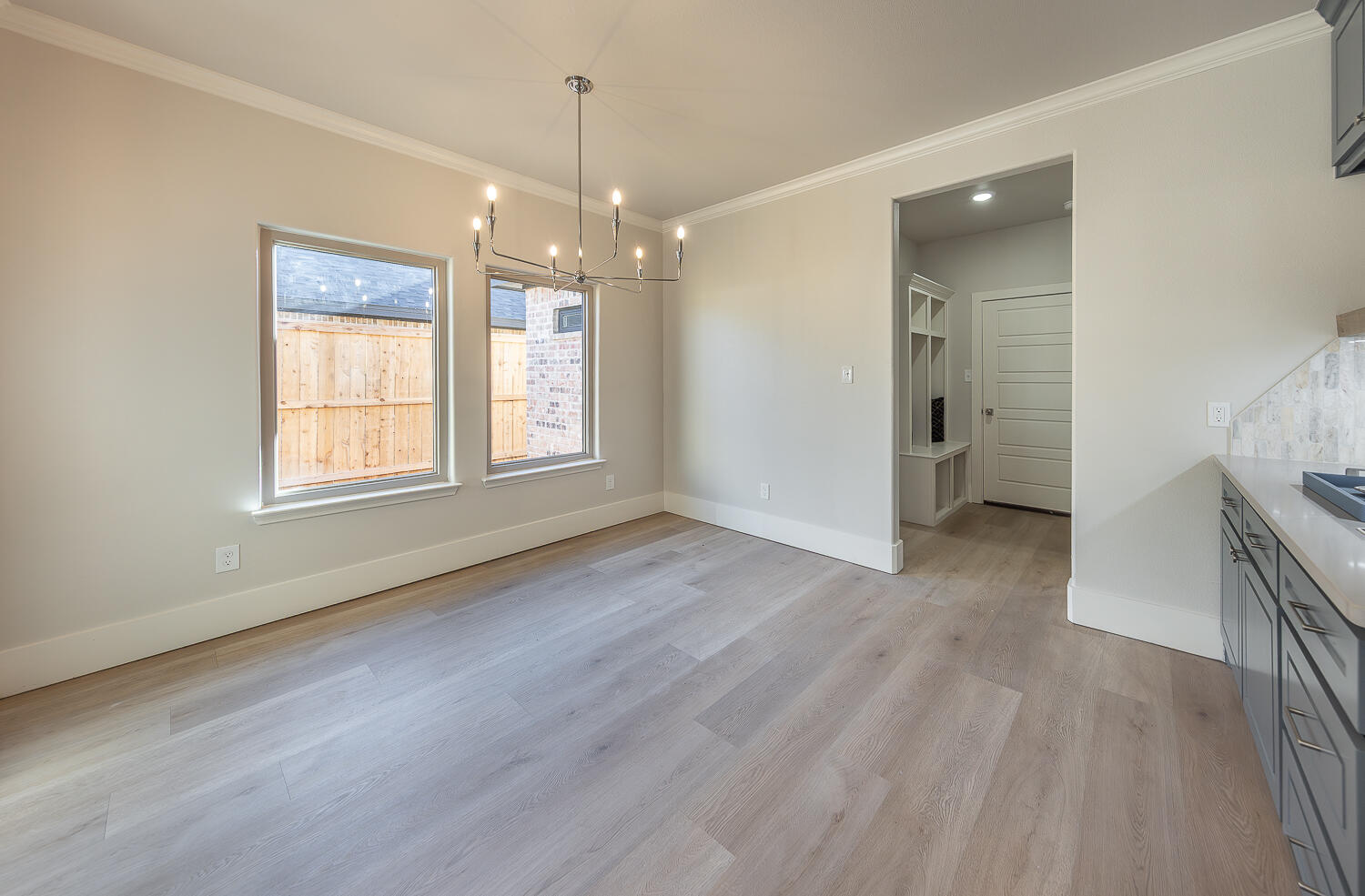 3607 143rd Street Lubbock, TX 79423 - Photo 11 of 35 a view of livingroom with hardwood floor and ceiling fan