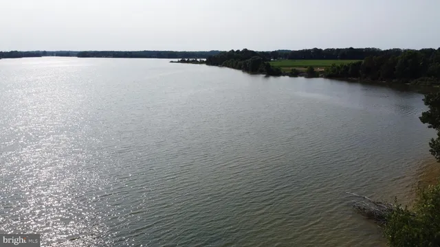 an aerial view of lake residential house with outdoor space and trees all around