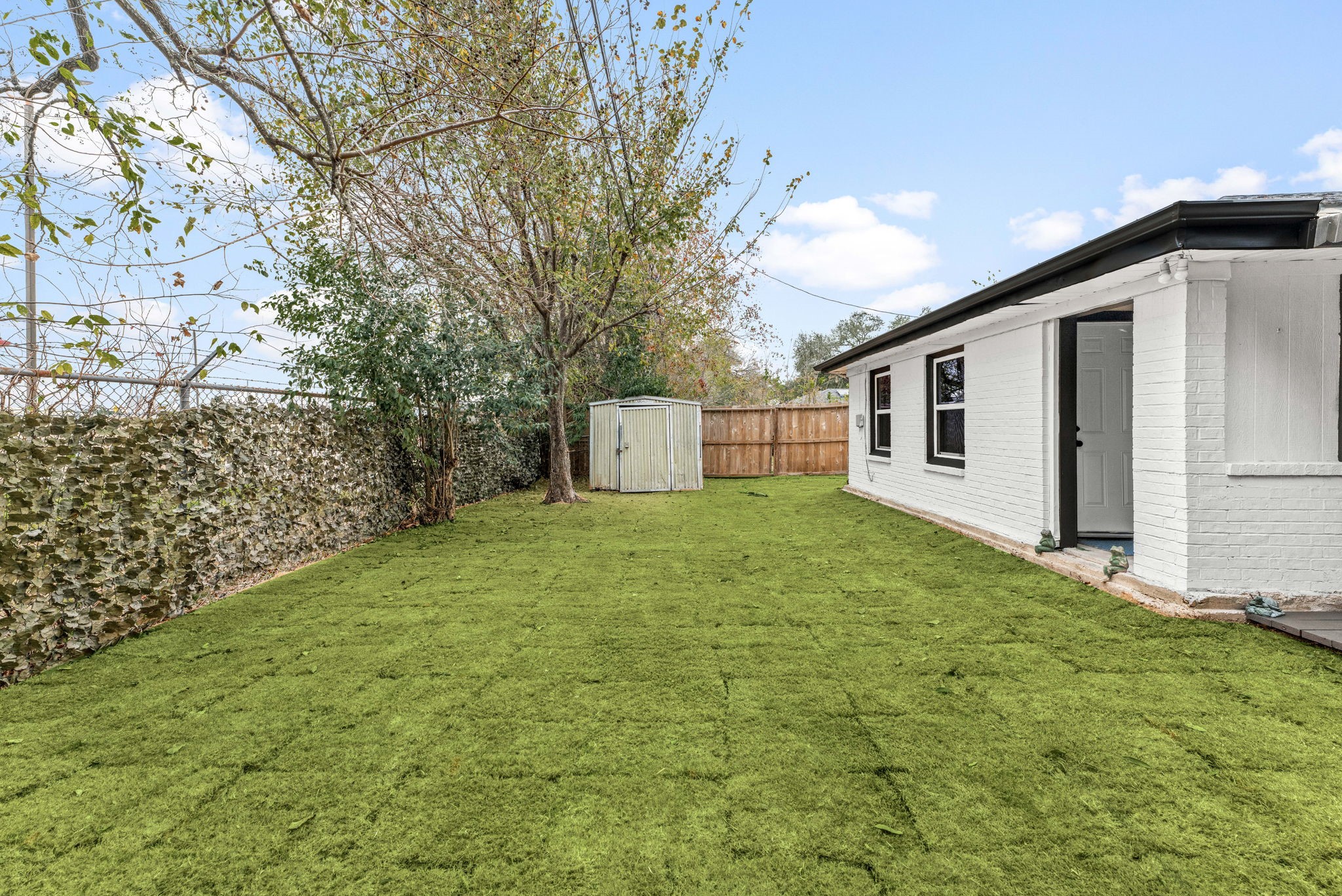 7630 Lady Street Houston, TX 77021 - Photo 26 of 32 Large Backyard with Shed for extra Storage!