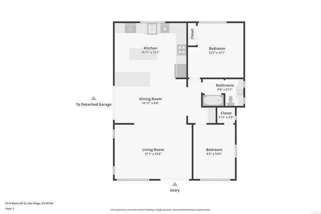 $5,195 | 3114 Bancroft Street, San Diego, CA 92104