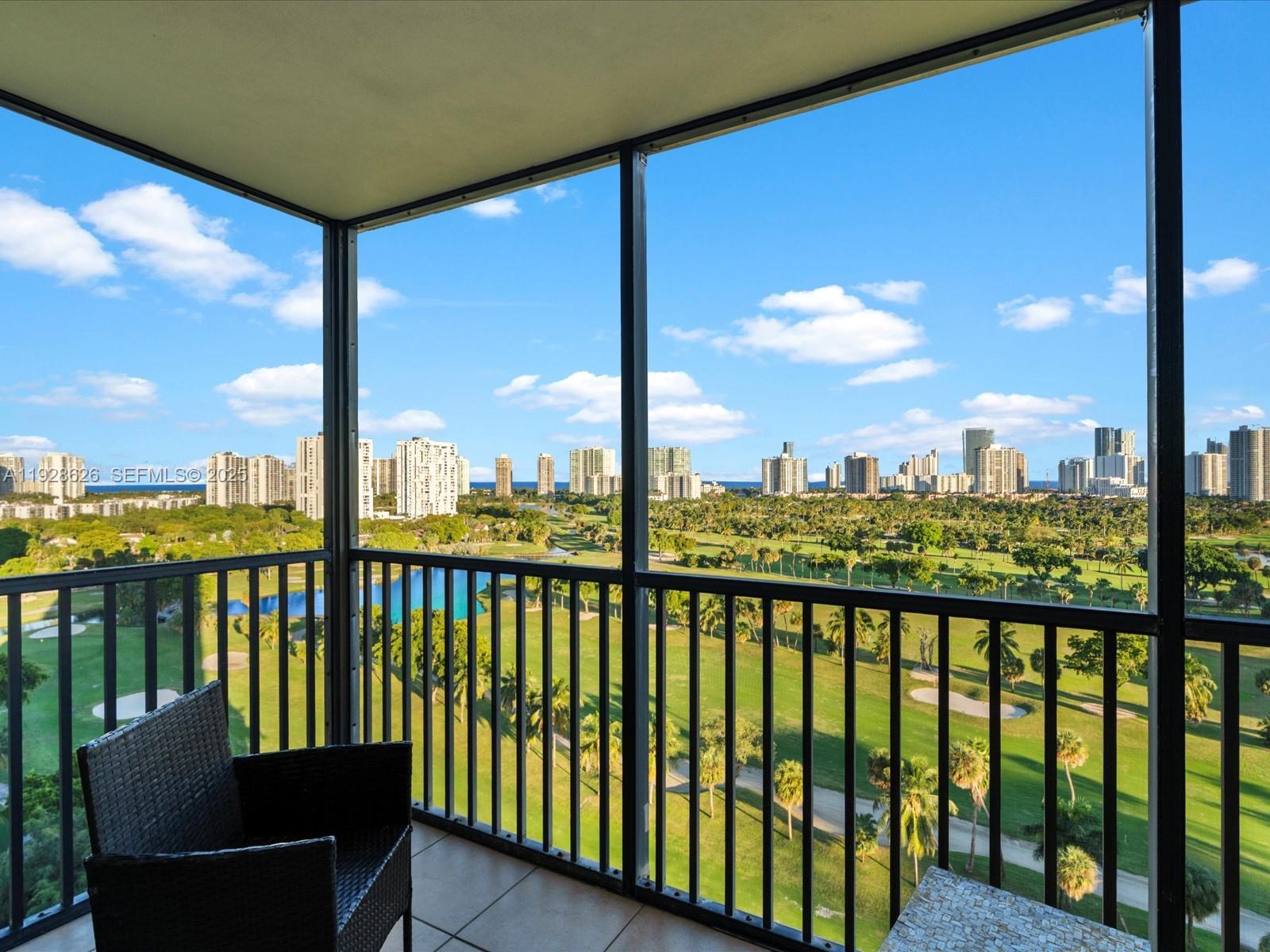 20335 West Country Club Drive, Unit 1608 Aventura, FL 33180 - Photo 23 of 26 a view of city from a balcony