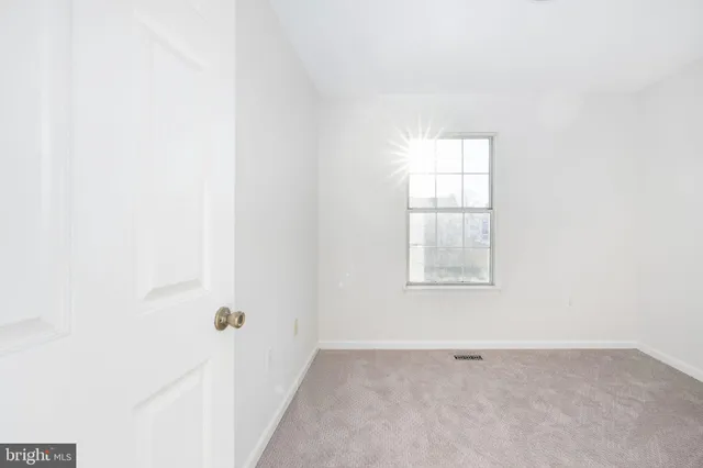 a view of a small space with window