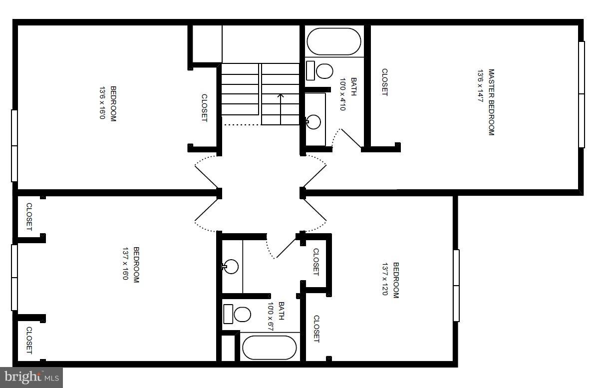 11704 Indian Ridge Road Reston, VA 20191 - Photo 29 of 30 Floor Plan - Upper Level