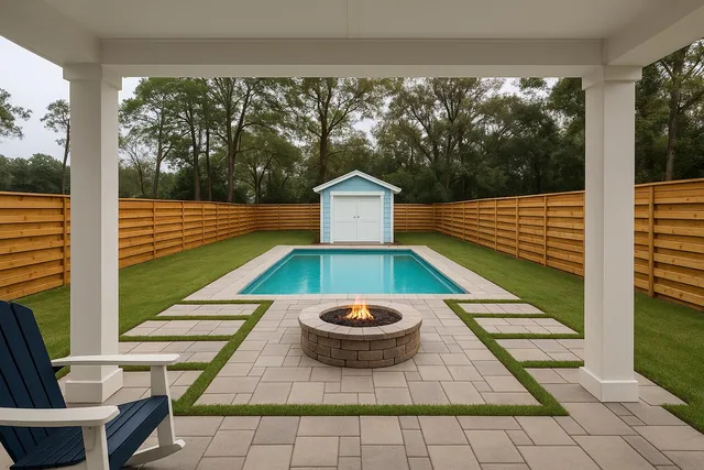 a view of outdoor space deck and outdoor space