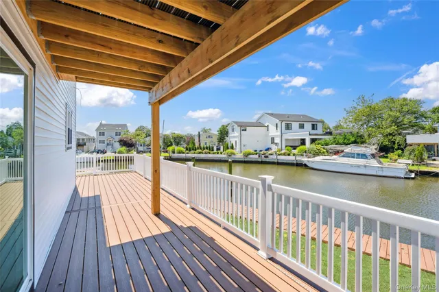 a view of balcony with city