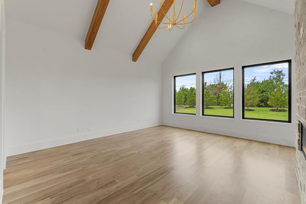 311 Longview Place Heath, TX 75032 - Photo 13 of 35 Vaulted White Oak Beamed ceiling Treatments