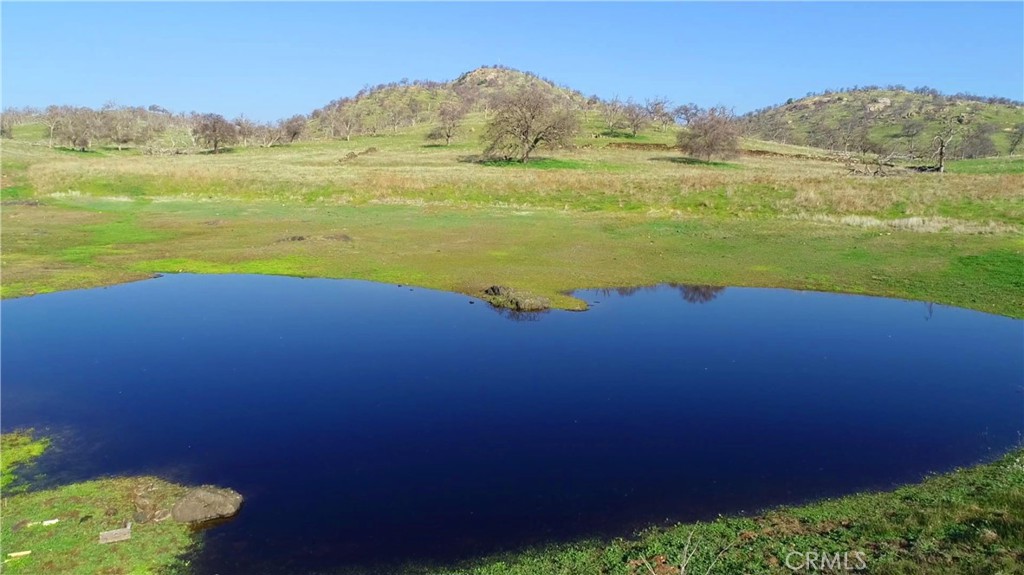a view of a lake with a mountain
