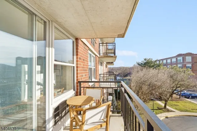 a balcony view with a ocean view