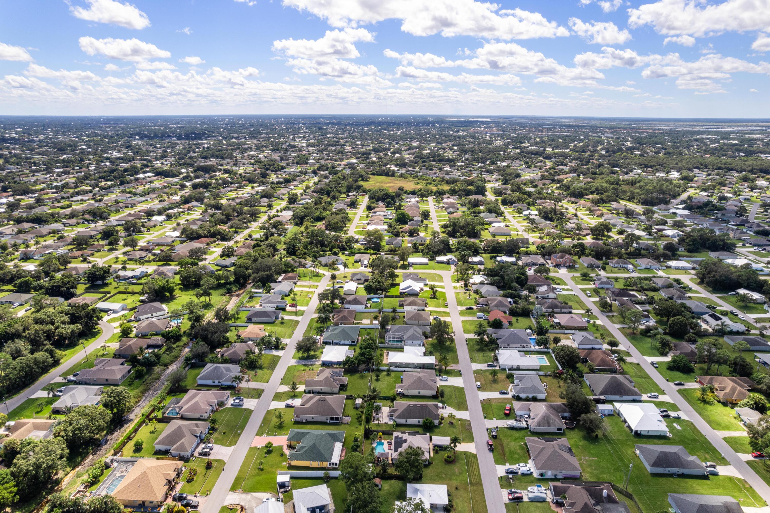 1817 Southwest Davis Street Port St. Lucie, FL 34953 - Photo 45 of 52 an aerial view of multiple house