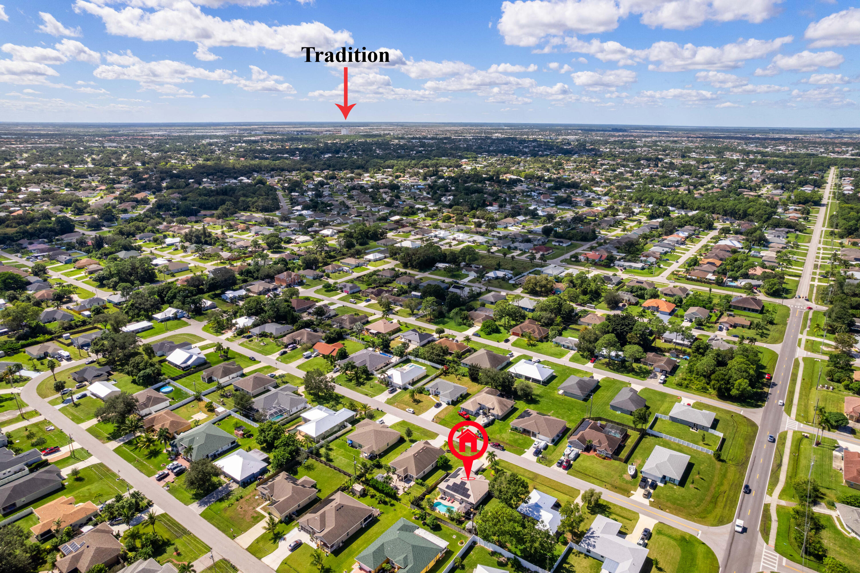 1817 Southwest Davis Street Port St. Lucie, FL 34953 - Photo 49 of 52 an aerial view of multiple house