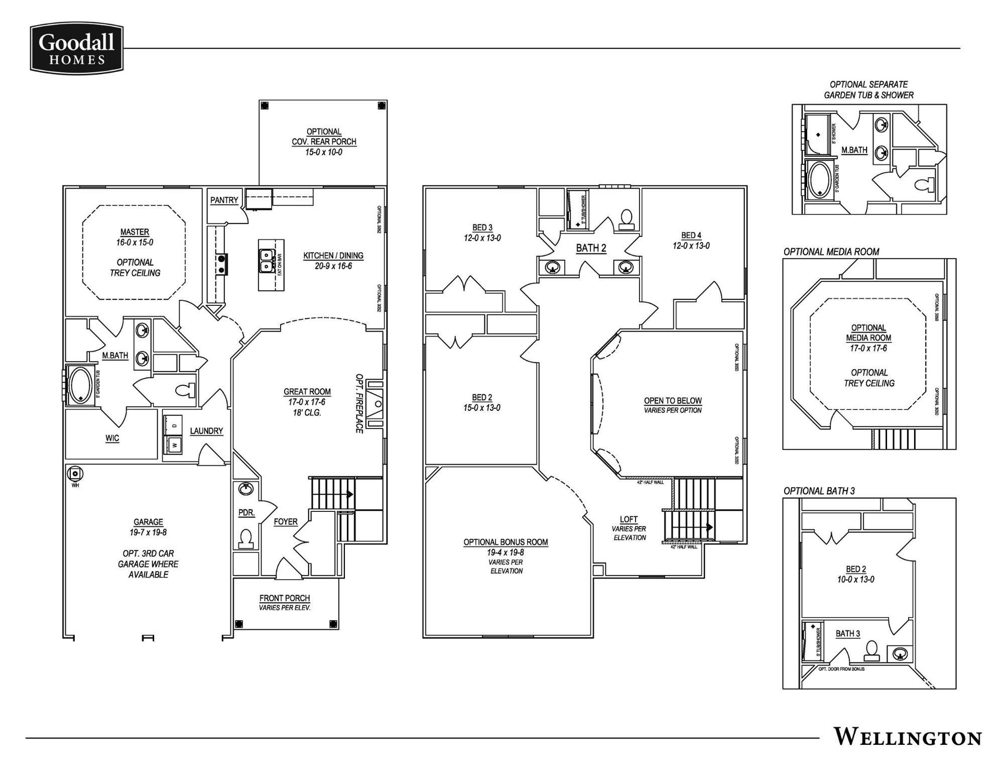 1557 Buttonwood Loop, Unit 54 Chattanooga, TN 37421 - Photo 4 of 4 Wellington Floor Plan
