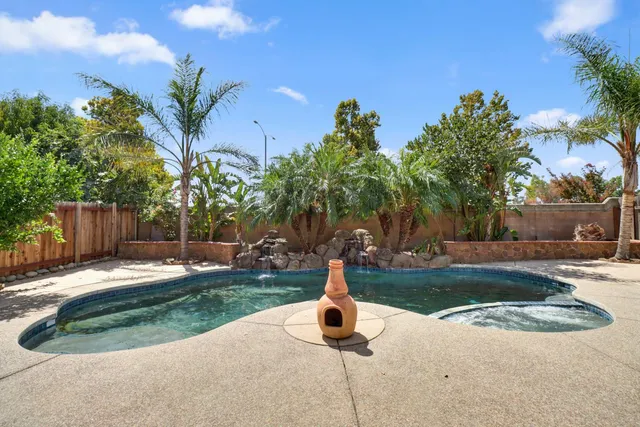 a park view with a seating space