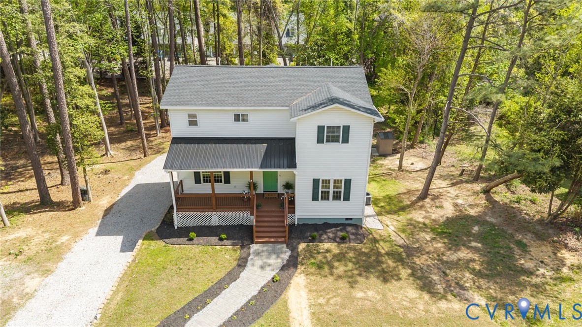 2701 Perdue Avenue Chester, VA 23831 - Photo 50 of 54 a aerial view of a house with swimming pool