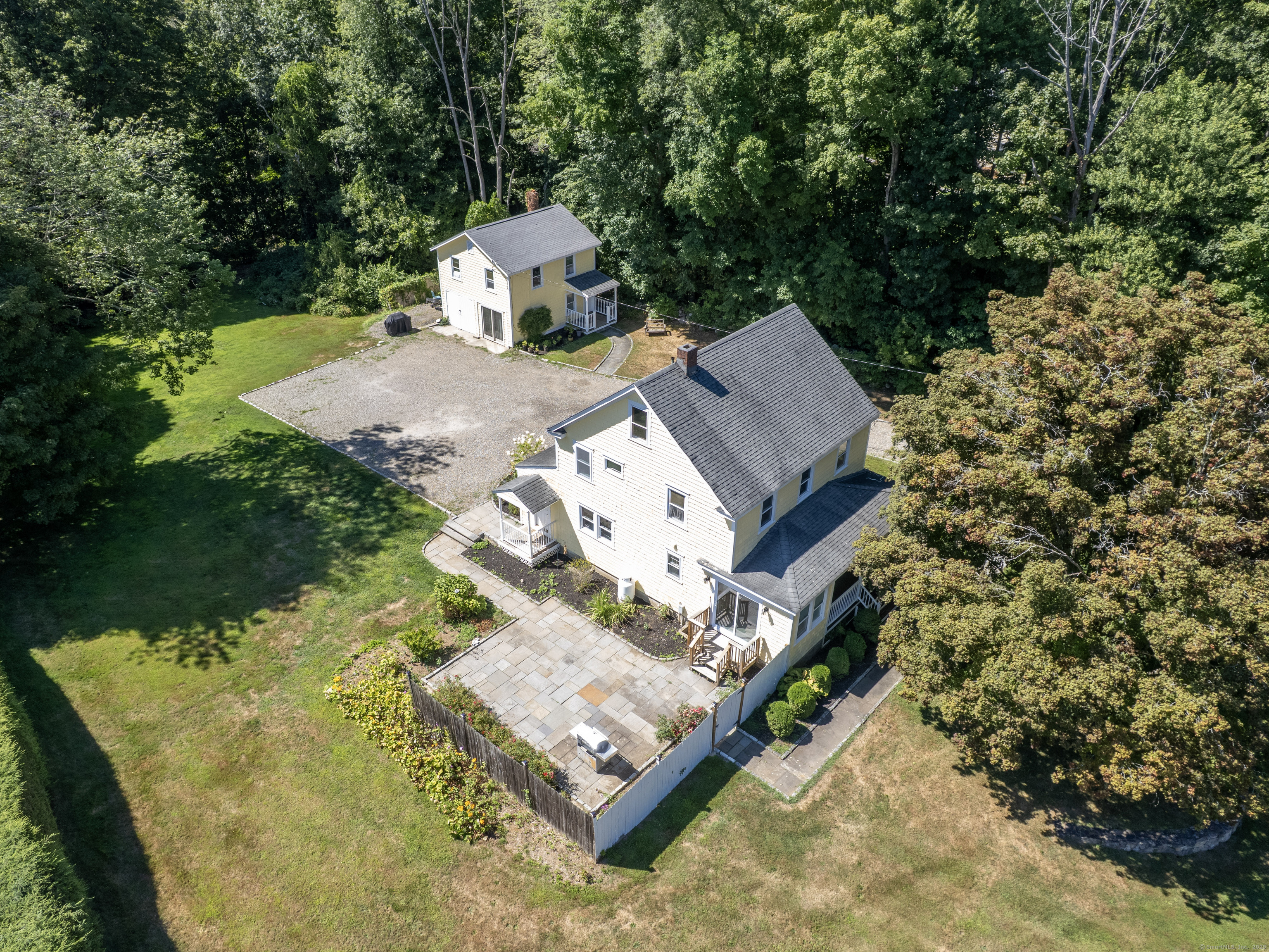 159 Barry Avenue Ridgefield, CT 06877 - Photo 28 of 39 aerial view of a house with a yard