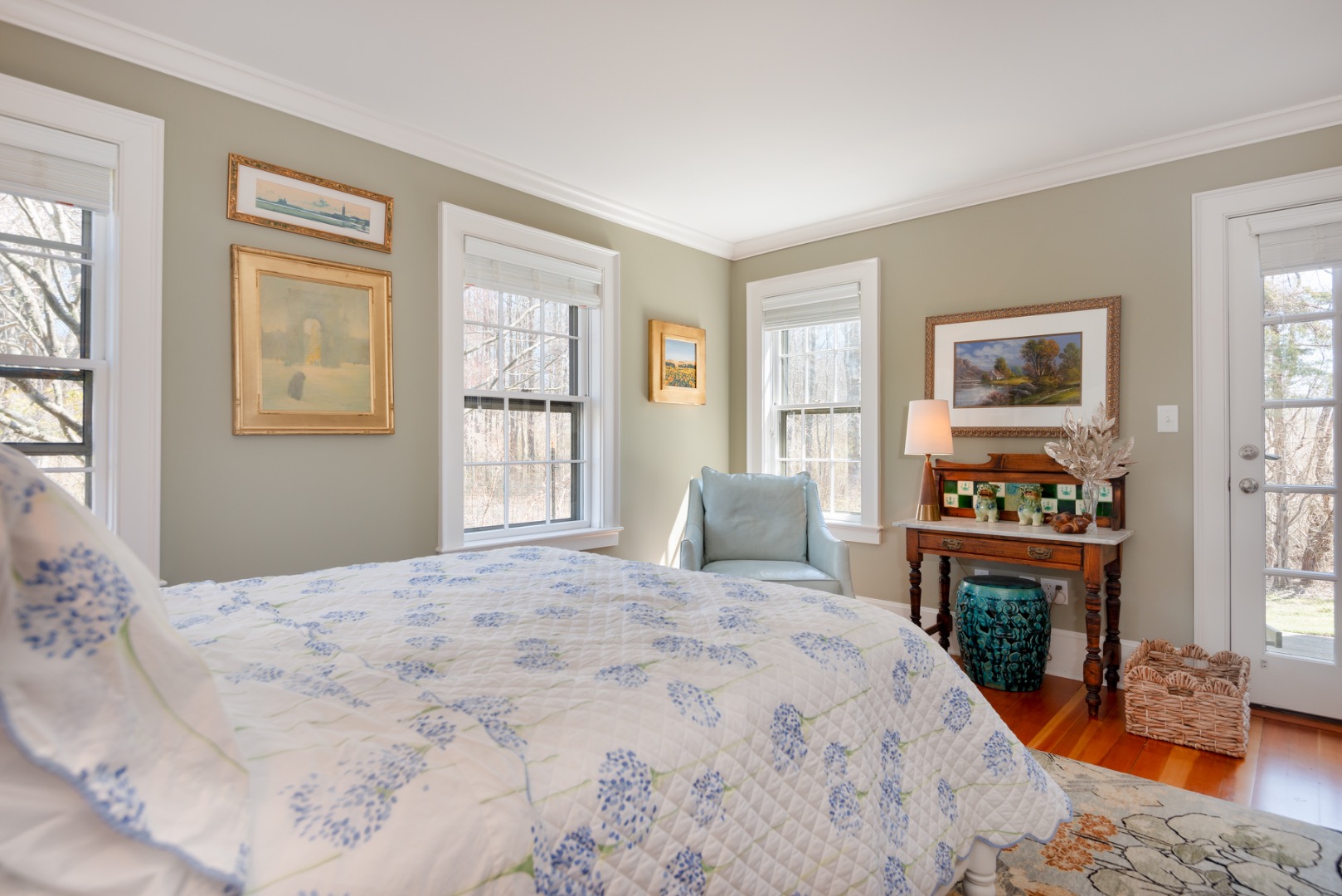 5 Old Quidnet Milk Route Nantucket, MA 02554 - Photo 36 of 62 a bedroom with a bed a dresser and next to a window