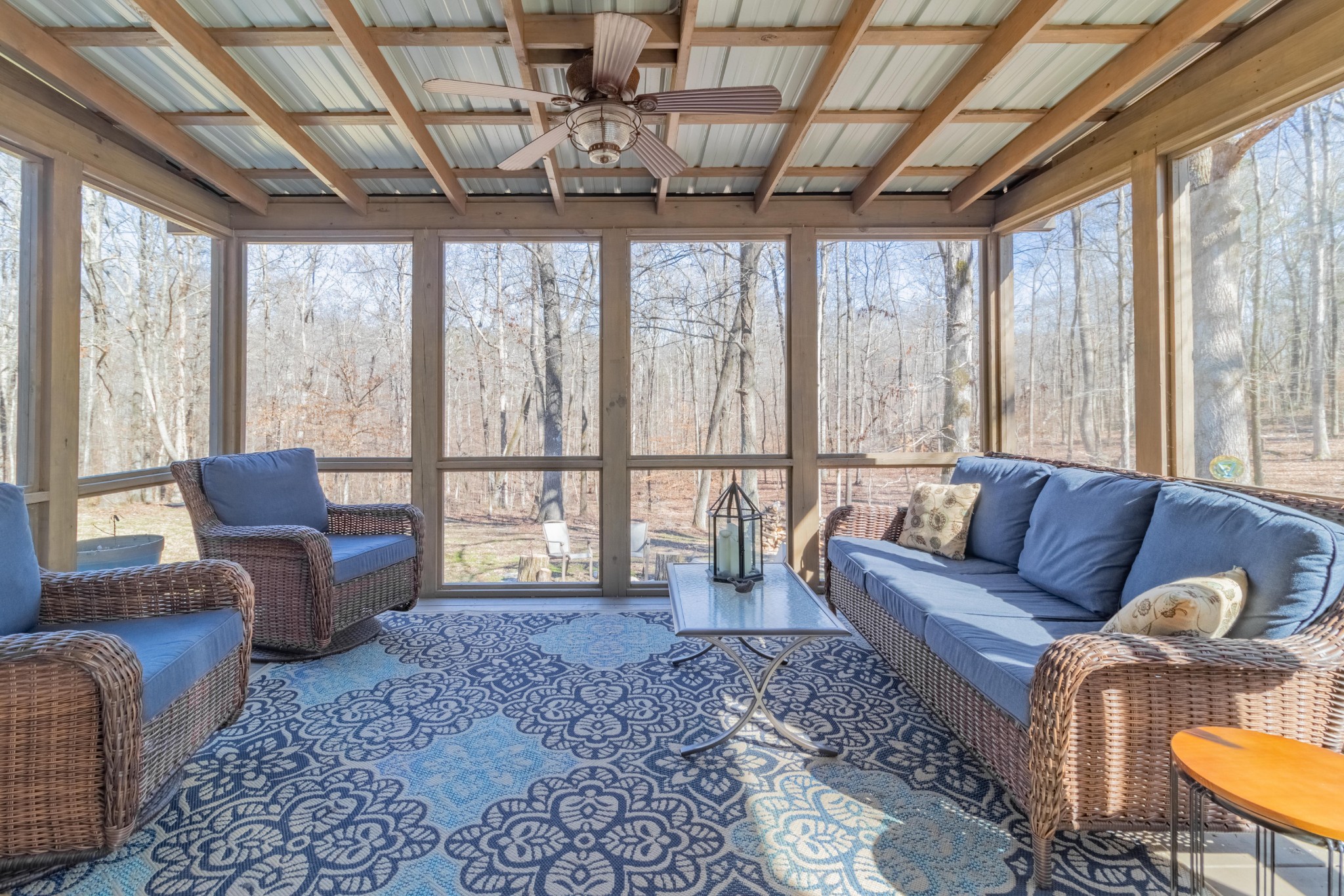5892 Bending Chestnut Road Franklin, TN 37064 - Photo 40 of 49 a living room with furniture and a floor to ceiling window