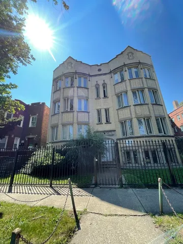 a front view of a building