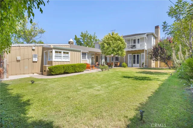 a pathway with a yard