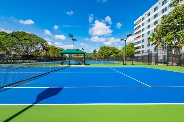 a view of a tennis court