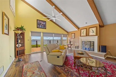 a view of swimming pool with a yard