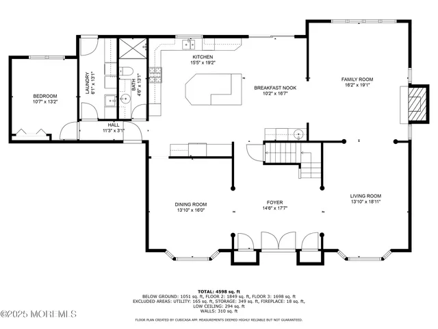 a picture of a room with a bench