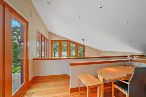 a view of a chair and chair in the room