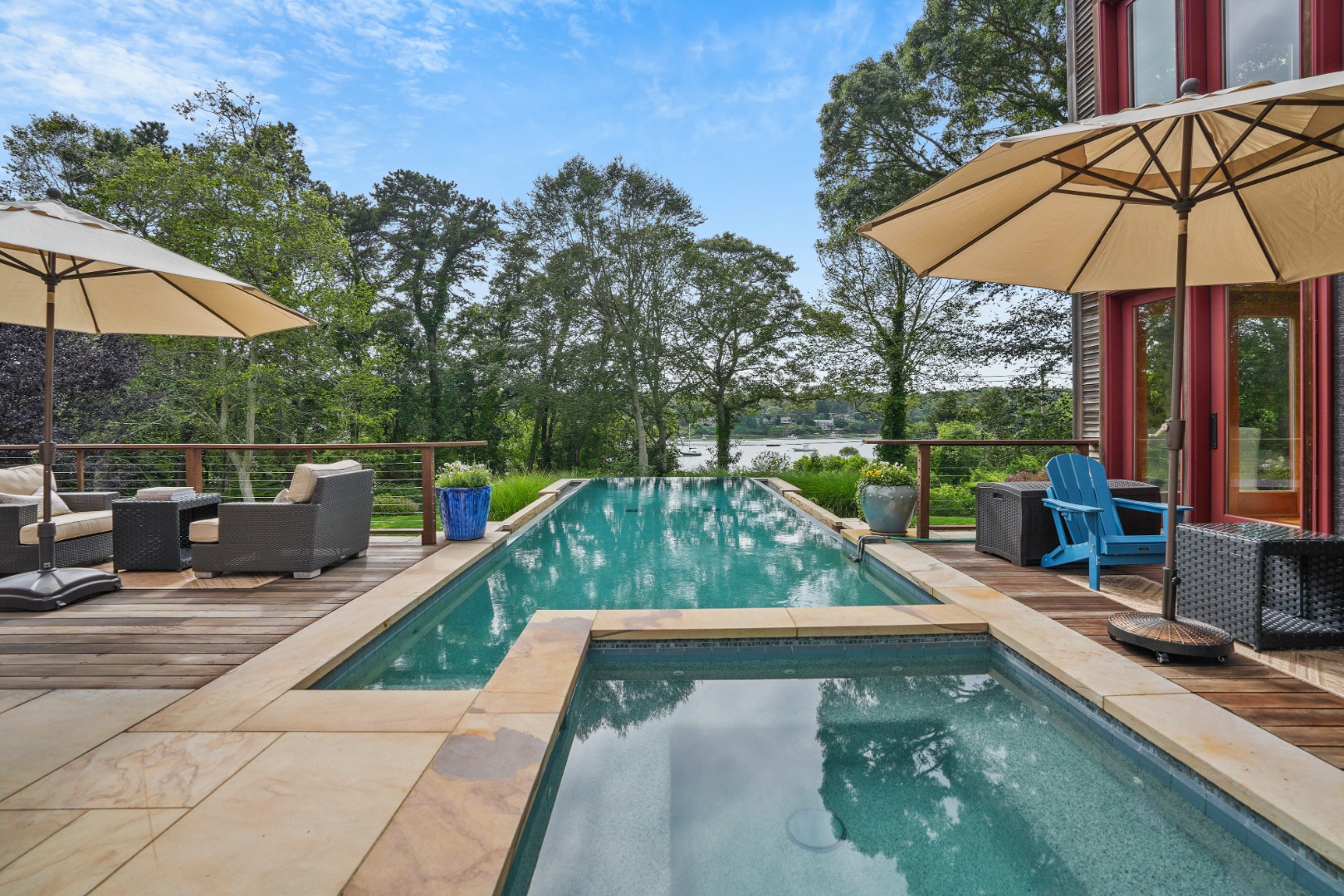 400 Barnes Road Oak Bluffs, MA 02568 - Photo 6 of 45 swimming pool view with a seating space