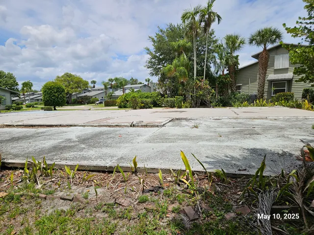 a view of a beach with a yard