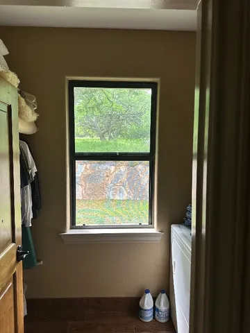 a view of a lake with mountains in the background