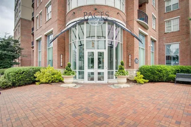 a front view of a building