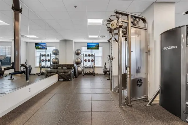 a view of a city with tall buildings