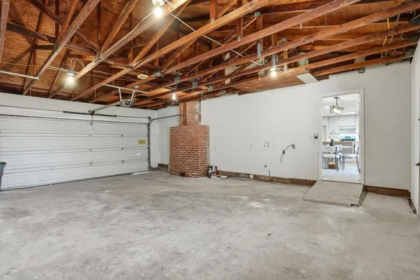 a view of a room with an empty space