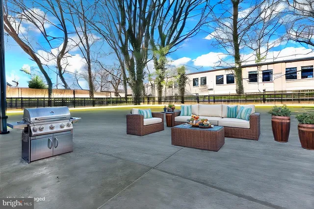 a view of a storage room with rack on the wall