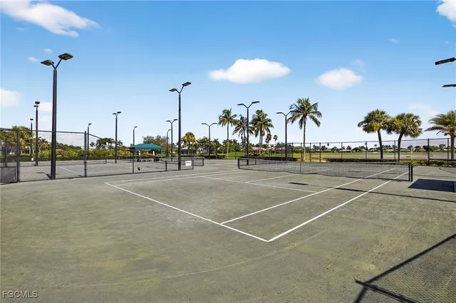 a view of a tennis court
