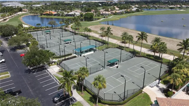 an aerial view of a house with outdoor space