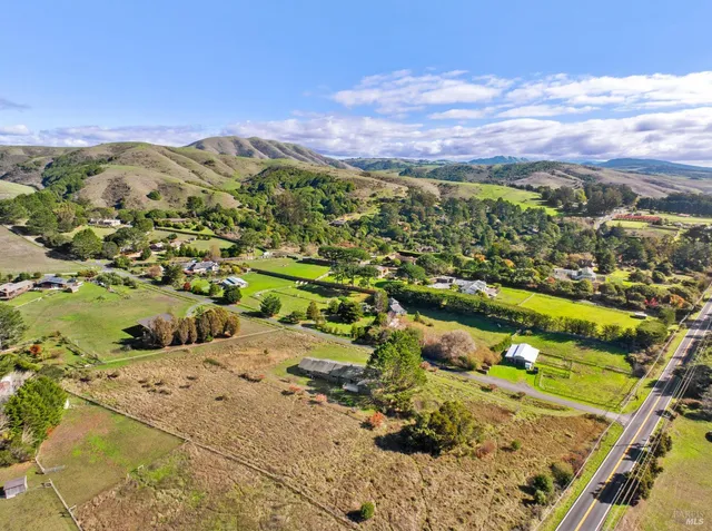 a view of a city with a mountain