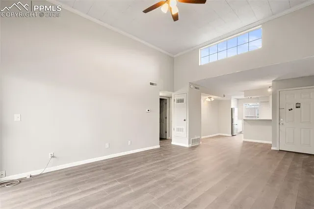 wooden floor in an empty room