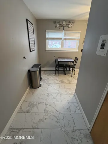 a living room with a large window