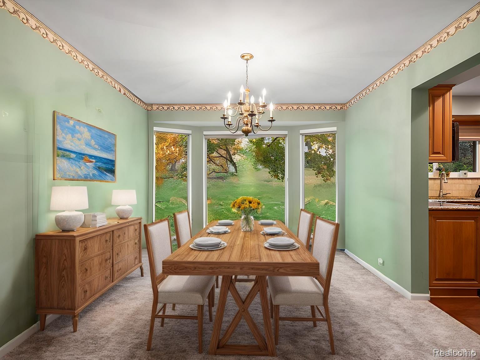 960 Dahlia Lane Rochester, MI 48307 - Photo 14 of 35 AI Staged Dining